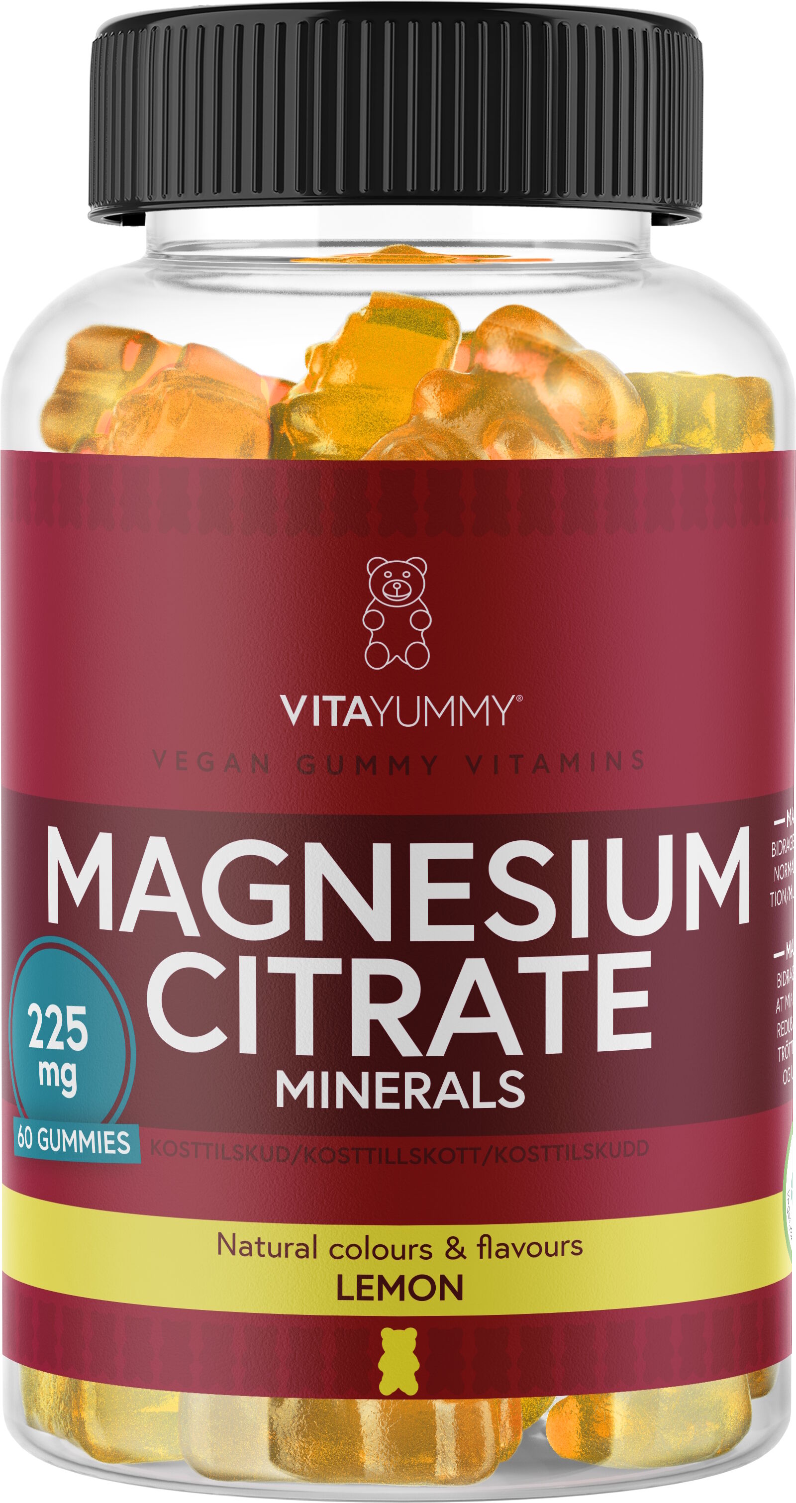 VitaYummy Magnesium (Lemon) - 60 stk. Kosttilskud 60 stk