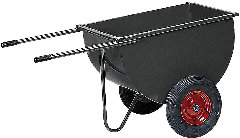kaiserkraft Japaner-Transportkarre, Volumen 250 l, 500 kg Tragkraft, Vollgummireifen