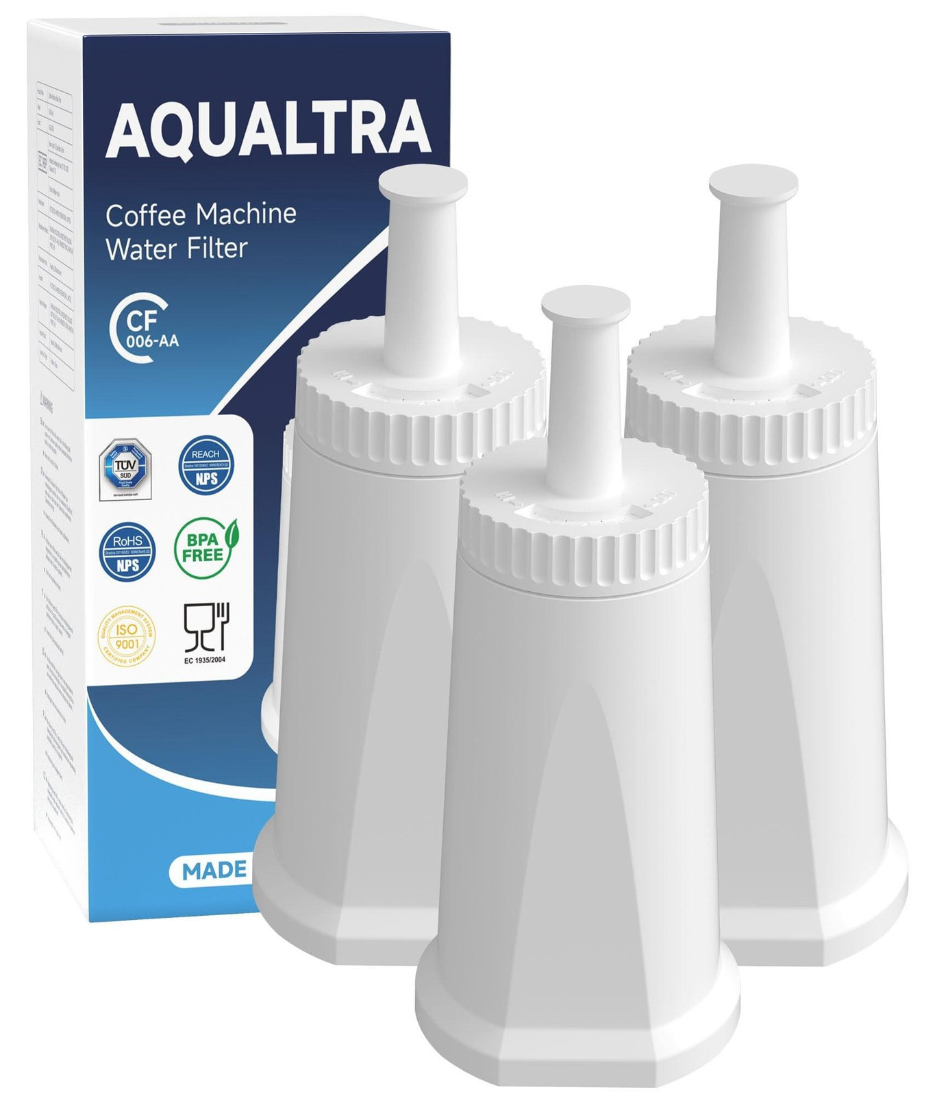 Elzusha Waterfilter voor Koffiezetapparaat - Set van 3