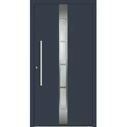 SCHÜCO Aluminium Haustür "WENKE" ADS 75.SI RC2 Anthrazit RAL 7016 innen öffnend DIN links