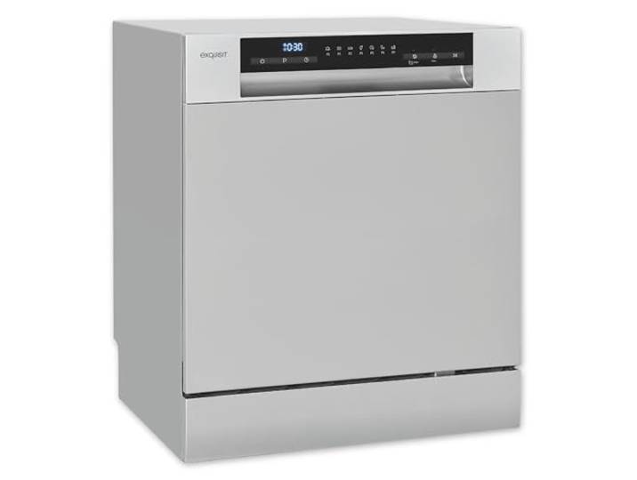 Exquisit GSP508-030D Tischgeschirrspüler Silber - Spülmaschine 8 Gedecke