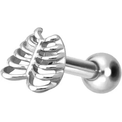 Titan Ohrpiercing mit Innengewinde SKELETT TORSO