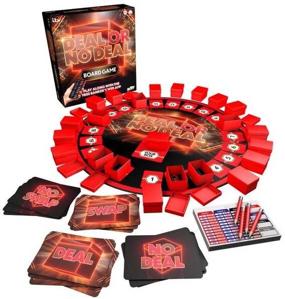 Deal or No Deal Board Game by Big Sky Games, Ages 8+, Family Strategy Game