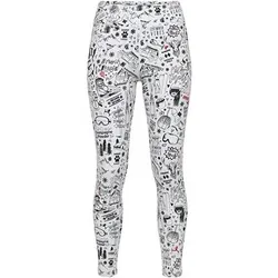 KRIMSON KLOVER Baselayer-Legging Graffiti Legging, Größe S in Weiß Weiß