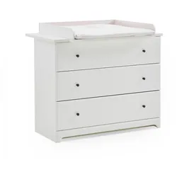WICKELKOMMODE Thilo Landhausstill Soft-Close Weiß