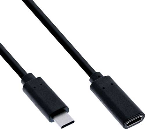 Value USB-C / DisplayPort Verlängerungskabel USB-C Buchse, USB-C Stecker Schwarz 11.99.5496 4K UHD USB-C-Displaykabel