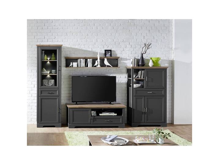 home24 Highboard I 93 x 150 x 42cm grijs/grafietkleurig
