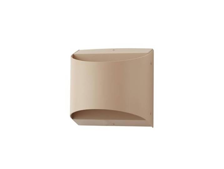 Lindby LED Applique Exterieur Lenore (Moderne) en Beige Aluminium (1 lampe\,à)\, Murale Luminaire Lampe Jardin Eclairage d’exterieur