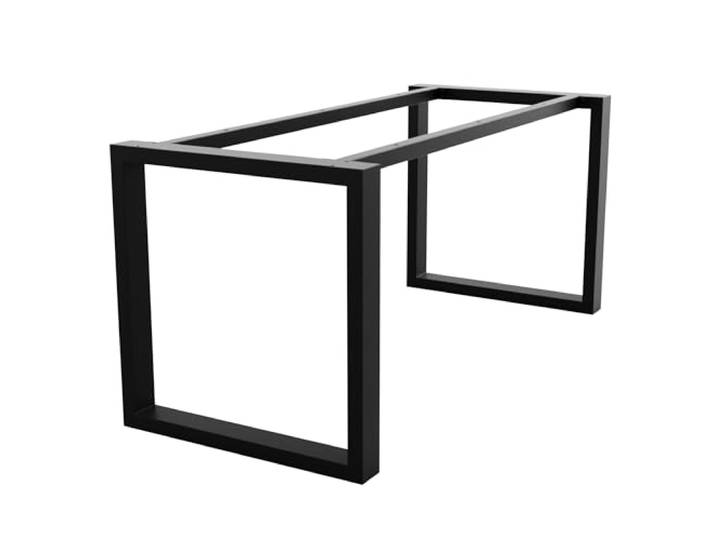 MetaloPro ETA Tischgestell 150x70x72 cm, Tischbeine Metall, Schwarz Esstischgestell und Schreibtischgestell, Profil 80x40 mm, vorgebohrt, pulverbeschichtet, hergestellt in der Slowakei