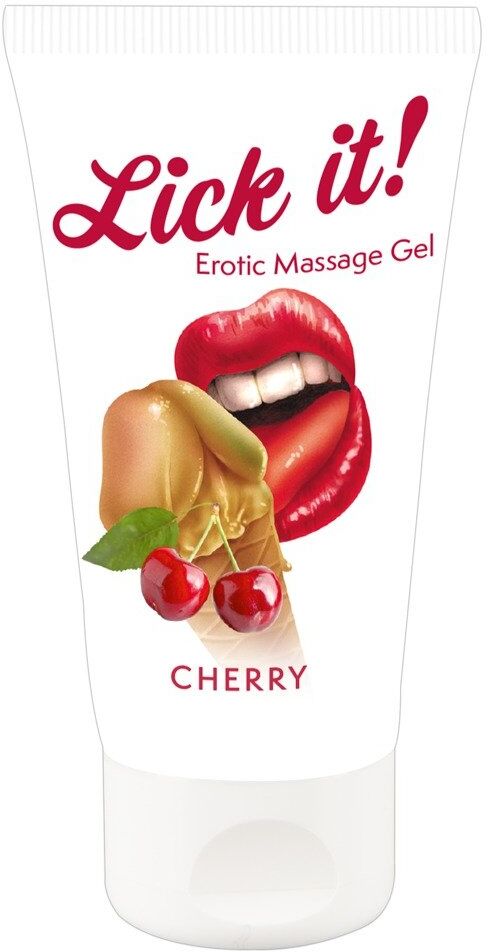 Lick it! Gel de massage érotique cerise 50 ml
