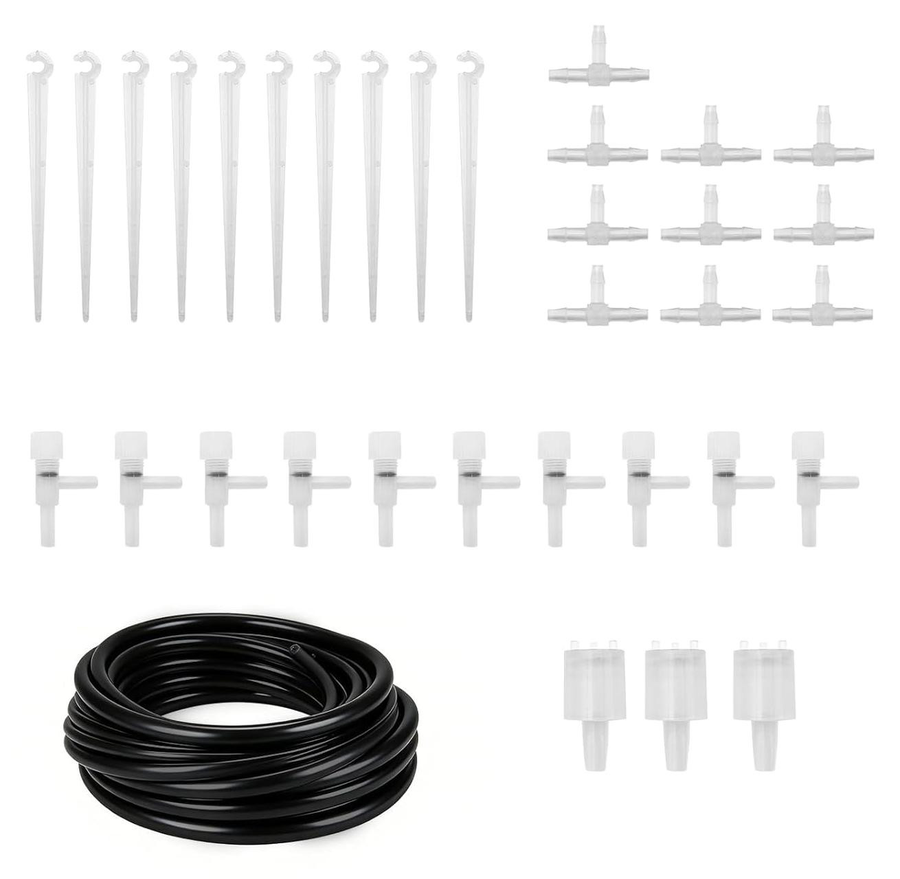 Selius Accessoires voor slimme bewateringssystemen, 10 meter zwarte buis en druppelaars