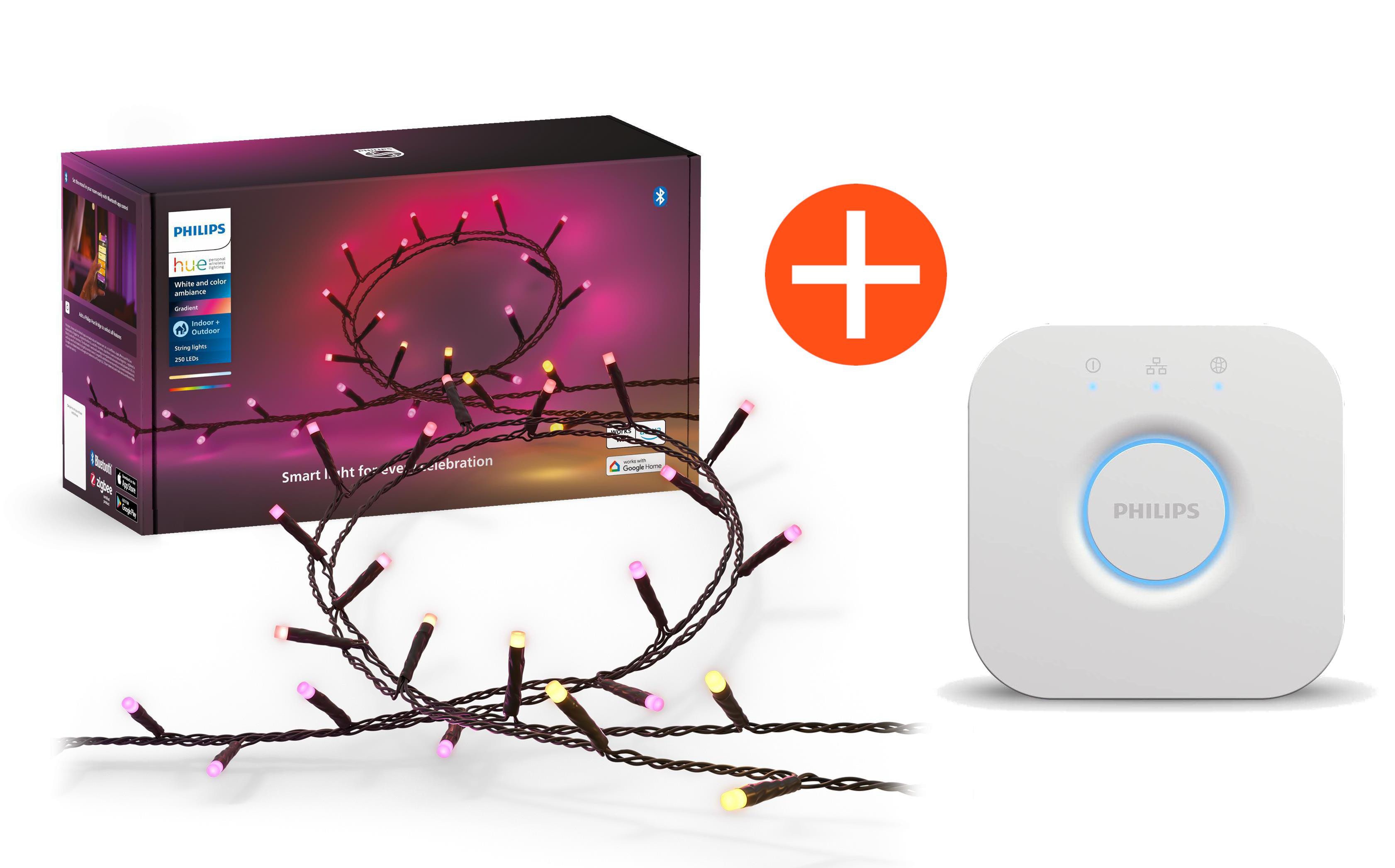 Philips Hue Festavia String Lights 250LEDs + Philips Hue Bridge KU04-11U+KY01-1R6