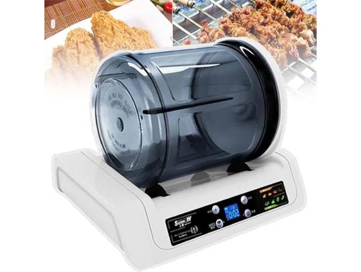 ZIXIAOS Tumbler-Marinator, Vakuum-Tumbler-Marinator, Tumbler-Marinator, Fleisch-Vakuum-Tumbler-Maschine, Mit Digitalem Display, Marinierzeiteinstellungen (0–10 Stunden), Für Fleisch, Gemüse