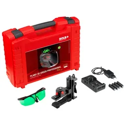 Sola Linienlaser PLANO 3D green Professional 71017201 Koffer Profiset 360° Akku