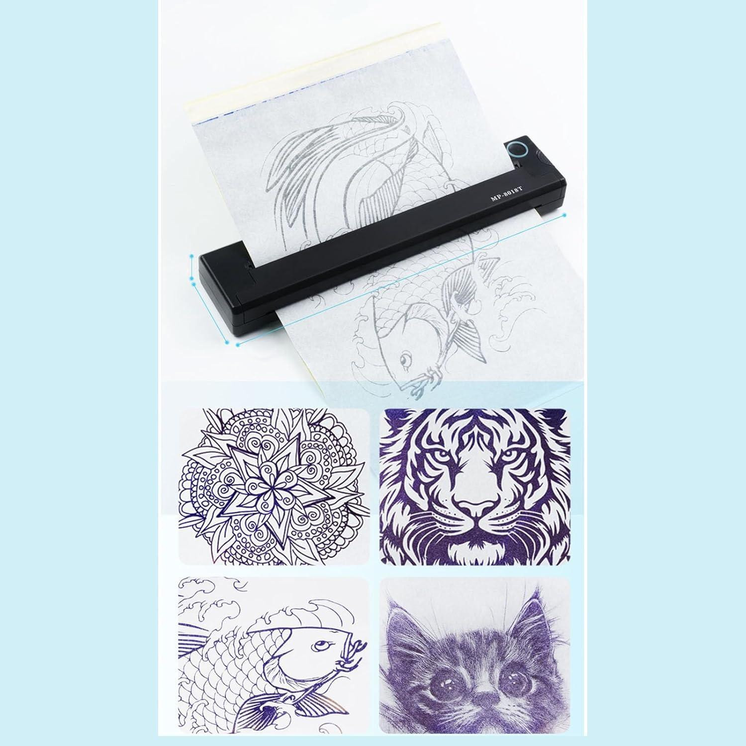 Selius Stencilprinter voor Tatoeages - Draagbare Thermische Transferprinter