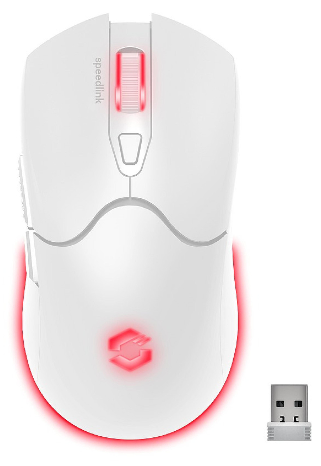 Speedlink VELOX Gaming Maus, draadloos, RGB, wit