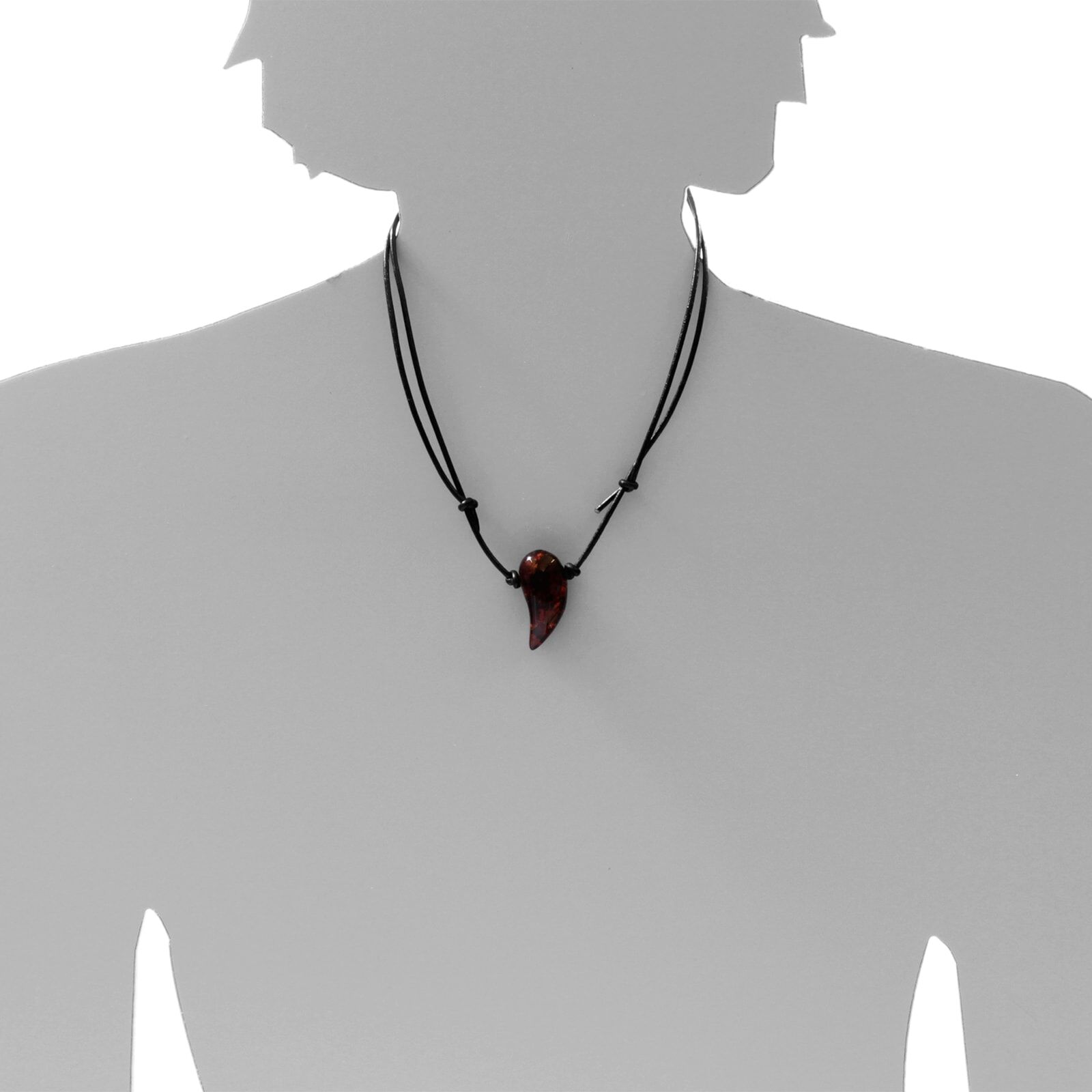 Kette mit Anhänger OSTSEE-SCHMUCK "- Alex - Bernstein - Bernstein", braun (braun, bernsteinfarben), Schmuck_Sets, Damen, Bernstein