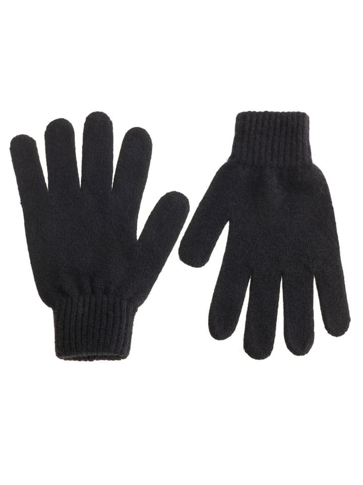 Zwillingsherz Kaschmir-Handschuhe in Schwarz - onesize