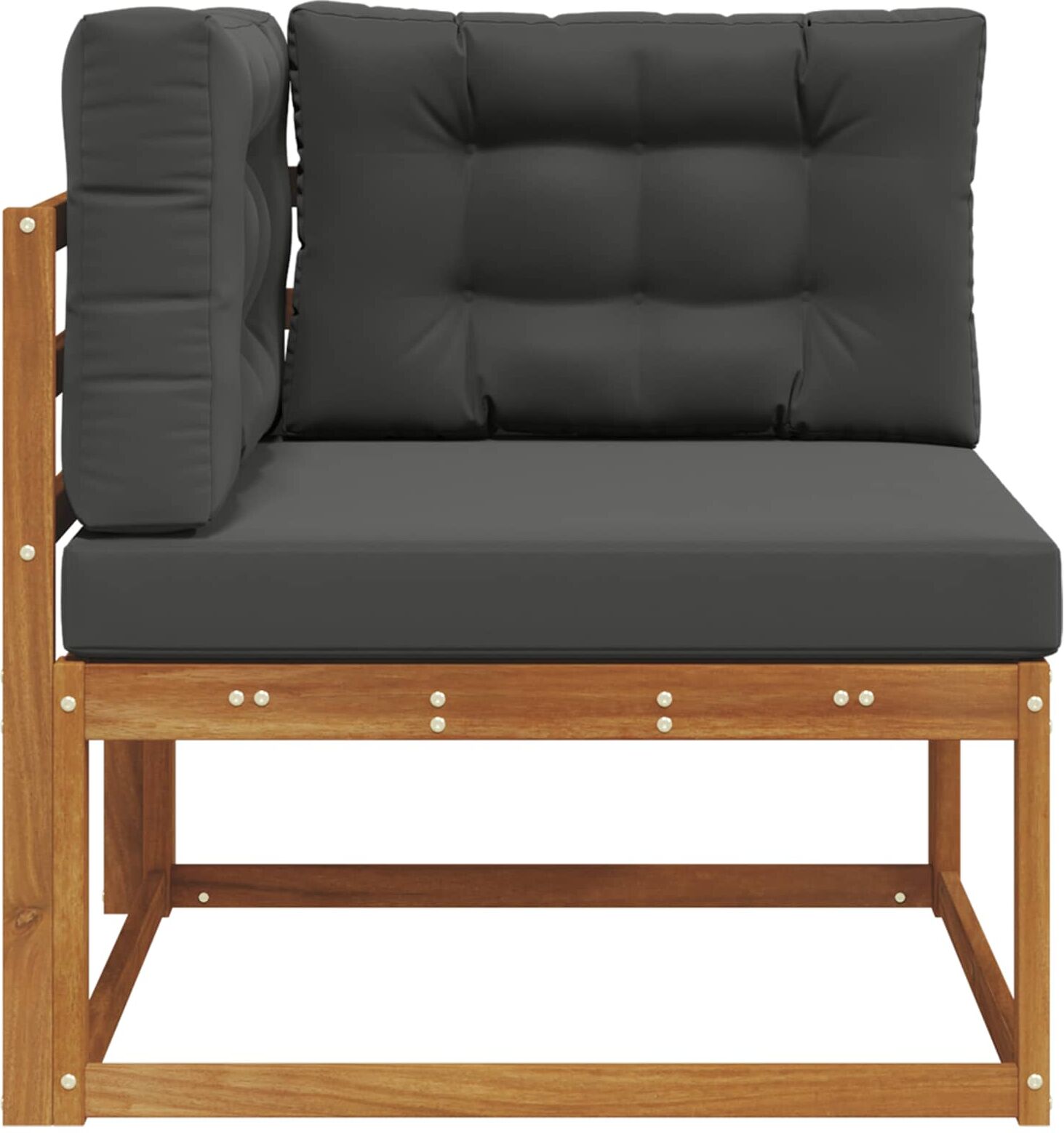 vidaXL Canapé d'angle extérieur Naturel