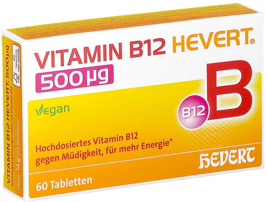Vitamin B12 Hevert 500 Μg Tabletten
