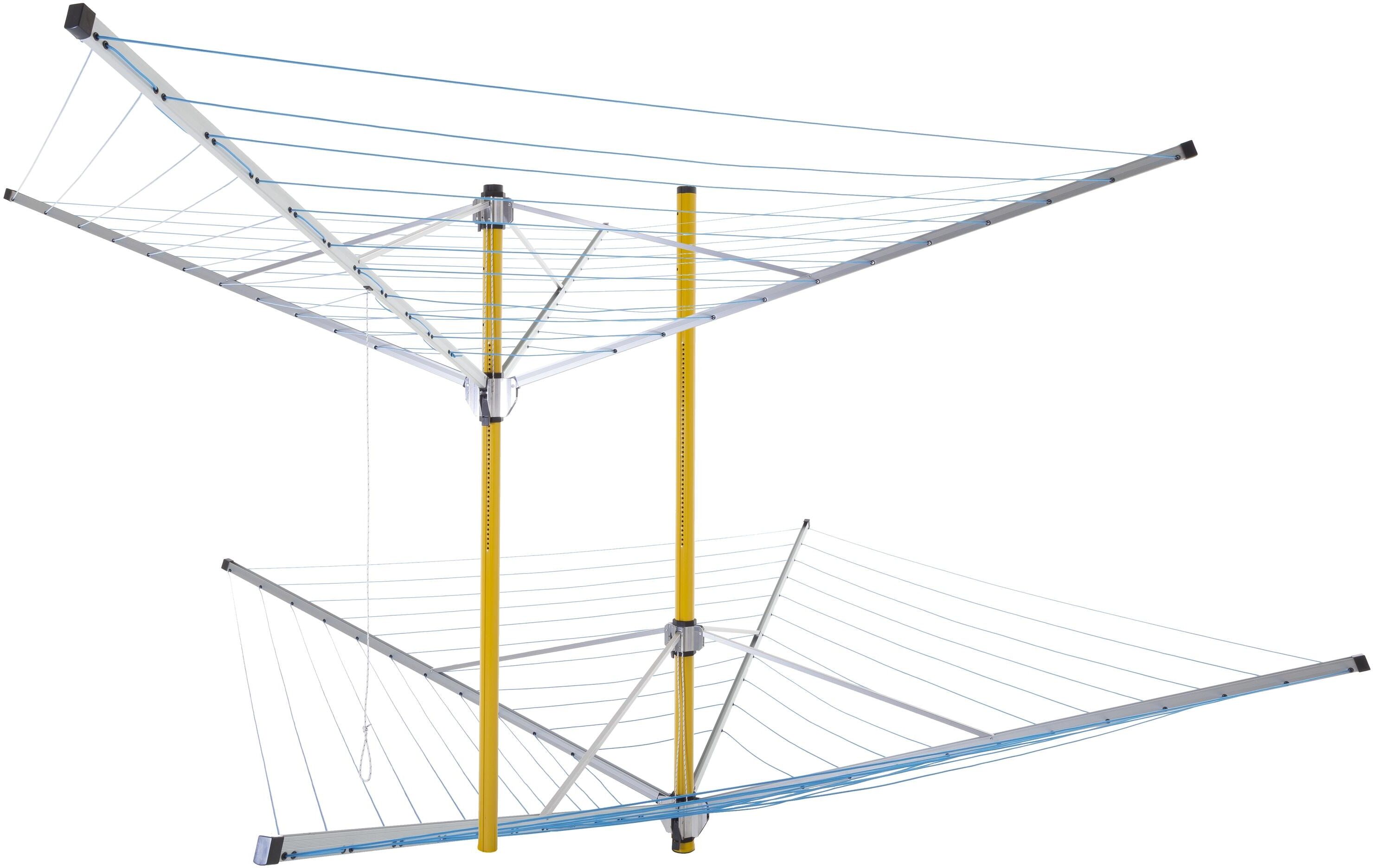 Wäschespinne "Stewi Wäschespinne DeLuxe 70 m", blau, H:2.750cm, Aluminium, Wäscheständer, Wäschespinne blau Einheitsgröße