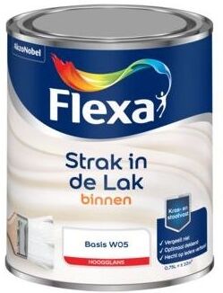 Flexa Strak in de Lak Hoogglans - 1 Liter - Wit / Kleur   8711113110488   Verf