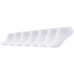 7er Pack camano Soft Baumwoll Sneakersocken 1000 - white 43-46