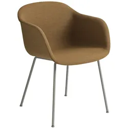 Muuto Fiber Armchair, tube base, remix 433 / grau