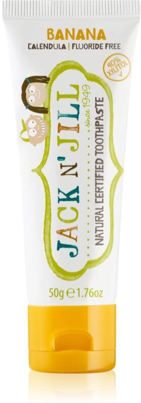 Jack N’ Jill Natural dentifrice naturel pour enfant saveur Banana 50 g