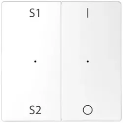 Merten Wippe für Taster-Modul 2fach (Szene 1/2, 1/0), System Design Lotosweiß