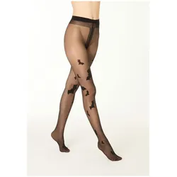 camano Halloween Fashion Strumpfhose 20 DEN Damen 9999 - black batman M