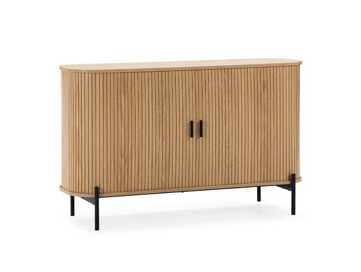 Buffet 2 portes effet chêne