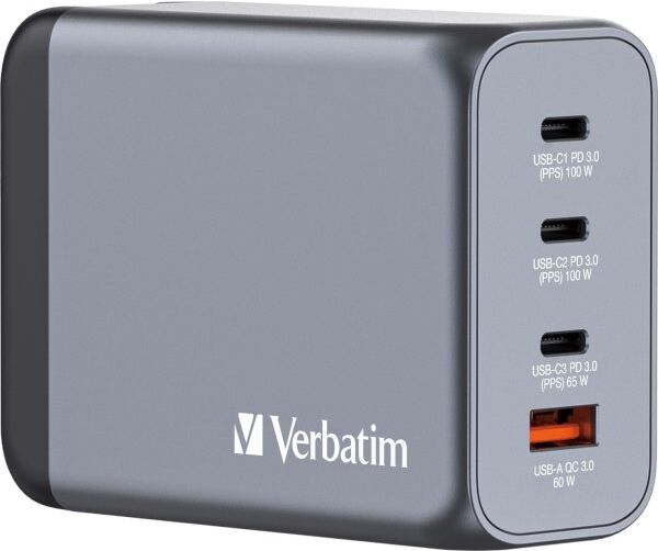 Verbatim Gnc-200 Gan Usb-A/usb-C Oplader, 200w