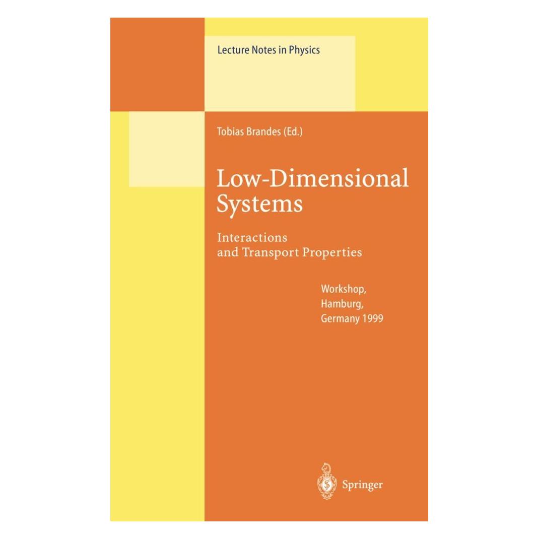Springer Low-Dimensional Systems (Englisch, Softcover, Tobias Brandes) (55376132)