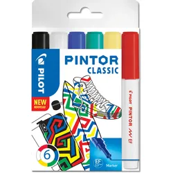 Pilot, Marker, Pintor Extra Fein Set à 6 Classic (6x)