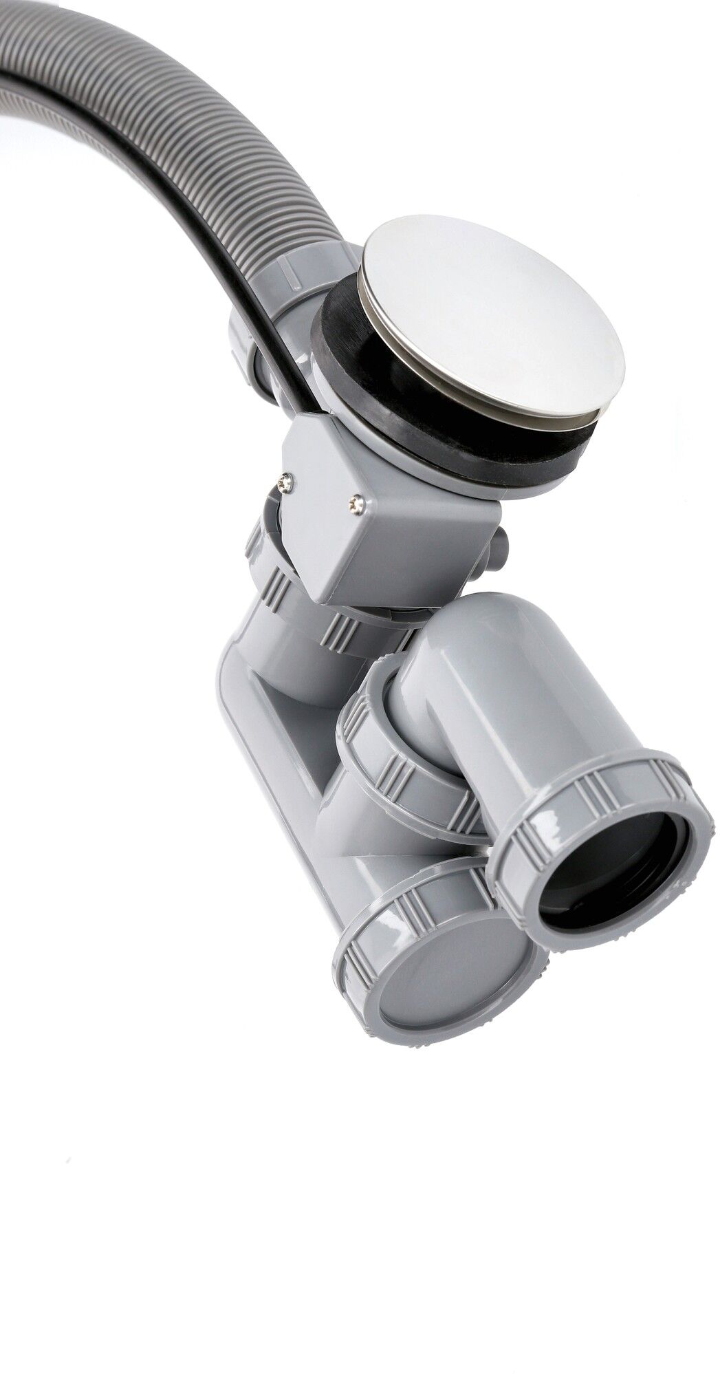 Vidage automatique à câble vidage de baignoire auto volant zinc chromé GARIS P04-VBTP-ZAC