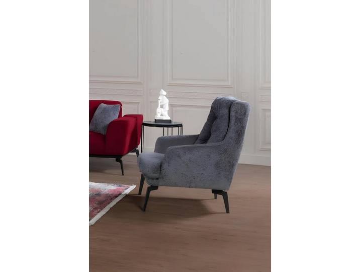 Xlmoebel Loungesessel Grauer Designer Einsitzer für modernes Wohnzimmer (1-St., Einsitzer), Made in Europa