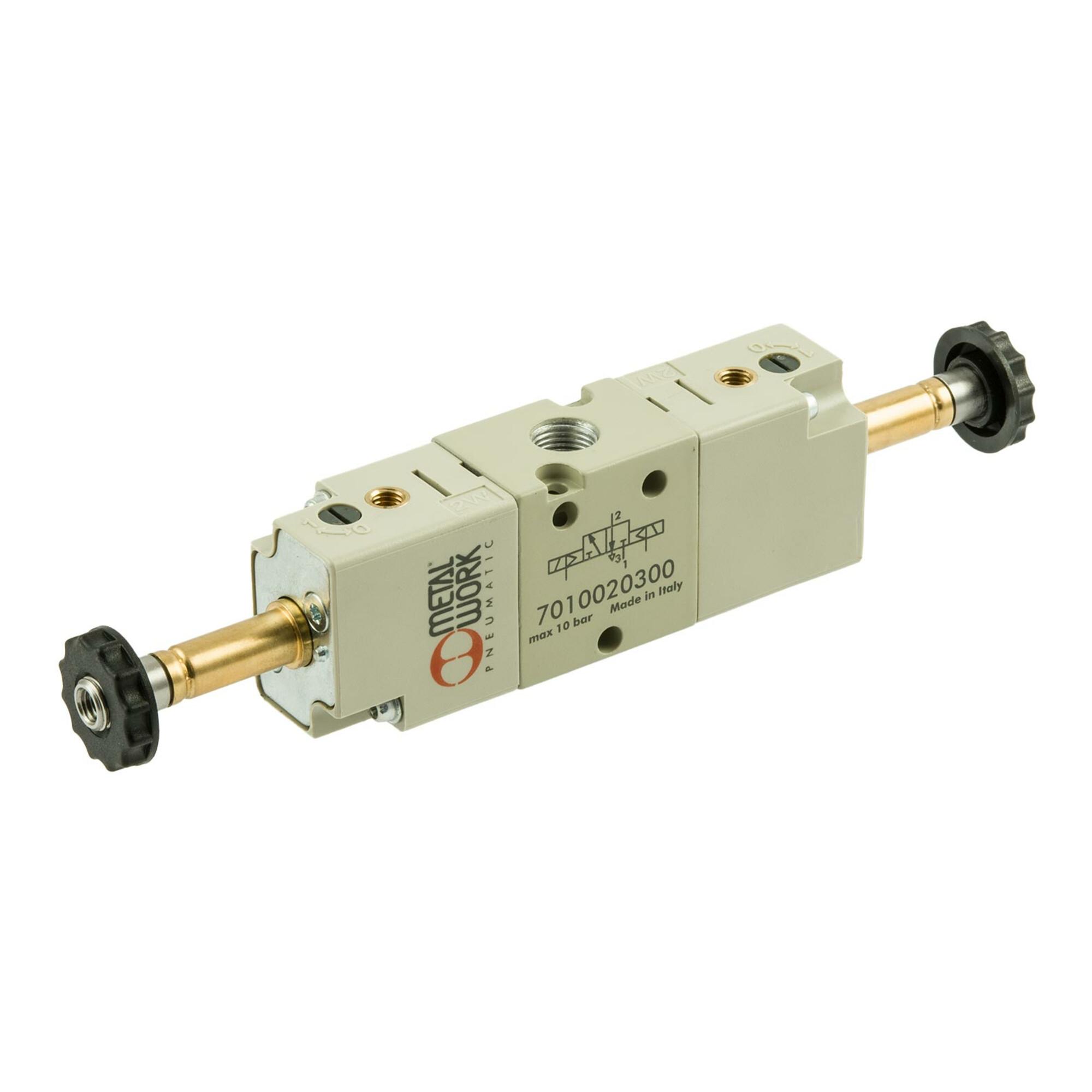 Riegler 3/2-Wegeventil, elektropneumatisch, bistabil, G 1/8 (7010020100)