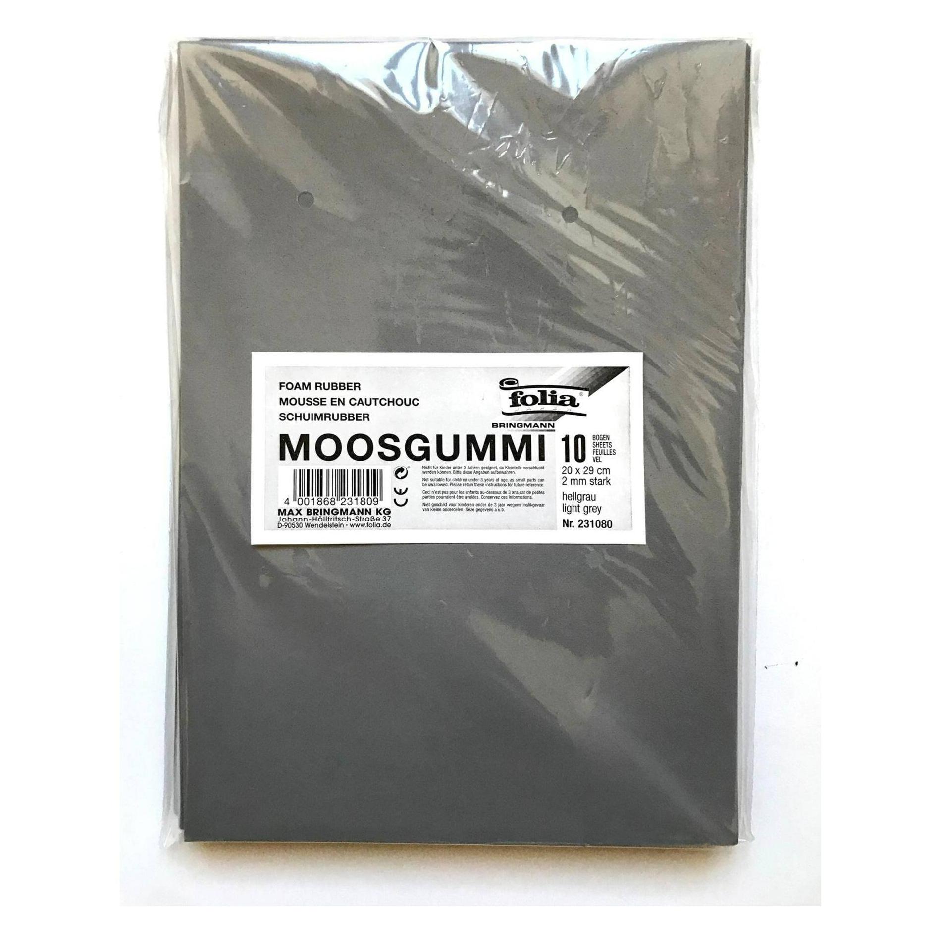 Folia Moosgummi hellgrau (231080)