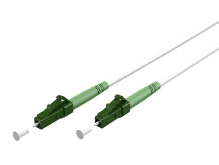 goobay 59585 glasvezelkabel (FTTH) / Single-mode (OS2) Simplex/LC APC (8°) mannelijk naar LC-APC (8°) mannelijk/glasvezelkabel / 2 meter