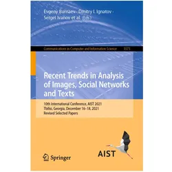 Recent Trends in Analysis of Images, Social Networks and Texts, Fachbücher