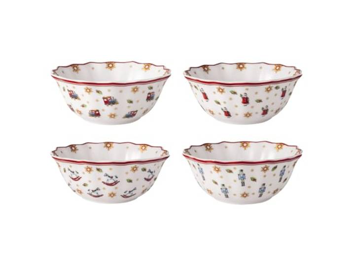 Villeroy & Boch - Toy’s Delight ensemble de coupes anniversaire 4 pièces multicolores\, set de bols pour 4 personnes\, bols\, vaisselle de Noël\, porcelaine premium