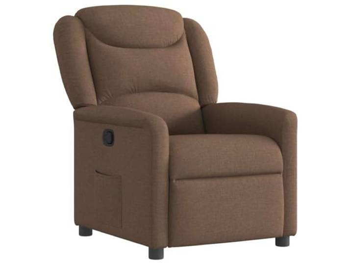Heofavd Relaxsessel Verstellbar TV Sessel Stoff Braun mit Liegefunktion