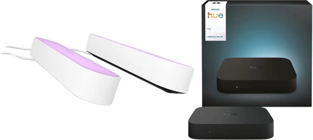 Philips Hue Play Duo Pack Wit Lichtbalk met HDMI Sync Box 4K