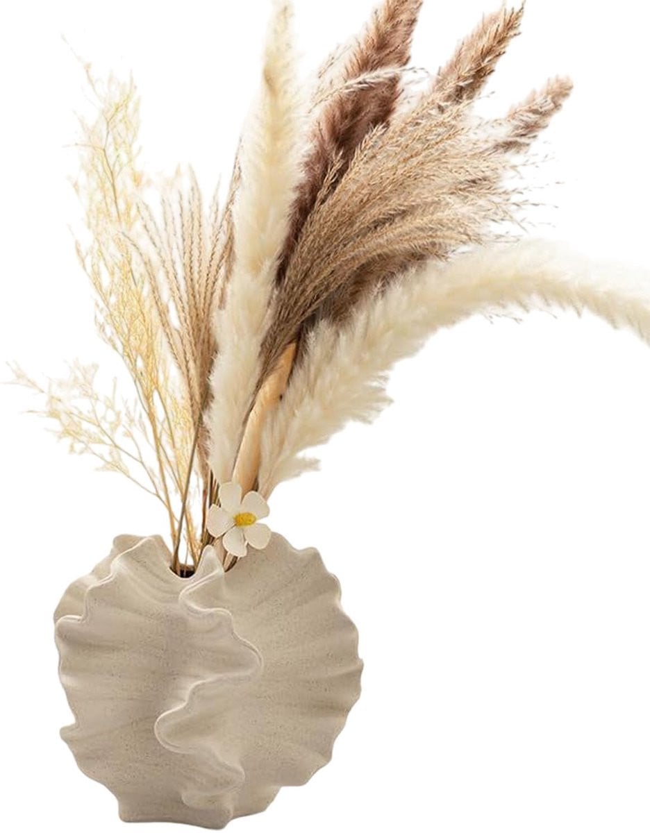 Unyqoos Stijlvolle keramische vaas voor moderne boho-decoratie