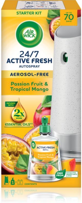 Air Wick Active Fresh Passion Fruit & Tropical Mango désodorisant automatique avec recharge 228 kg