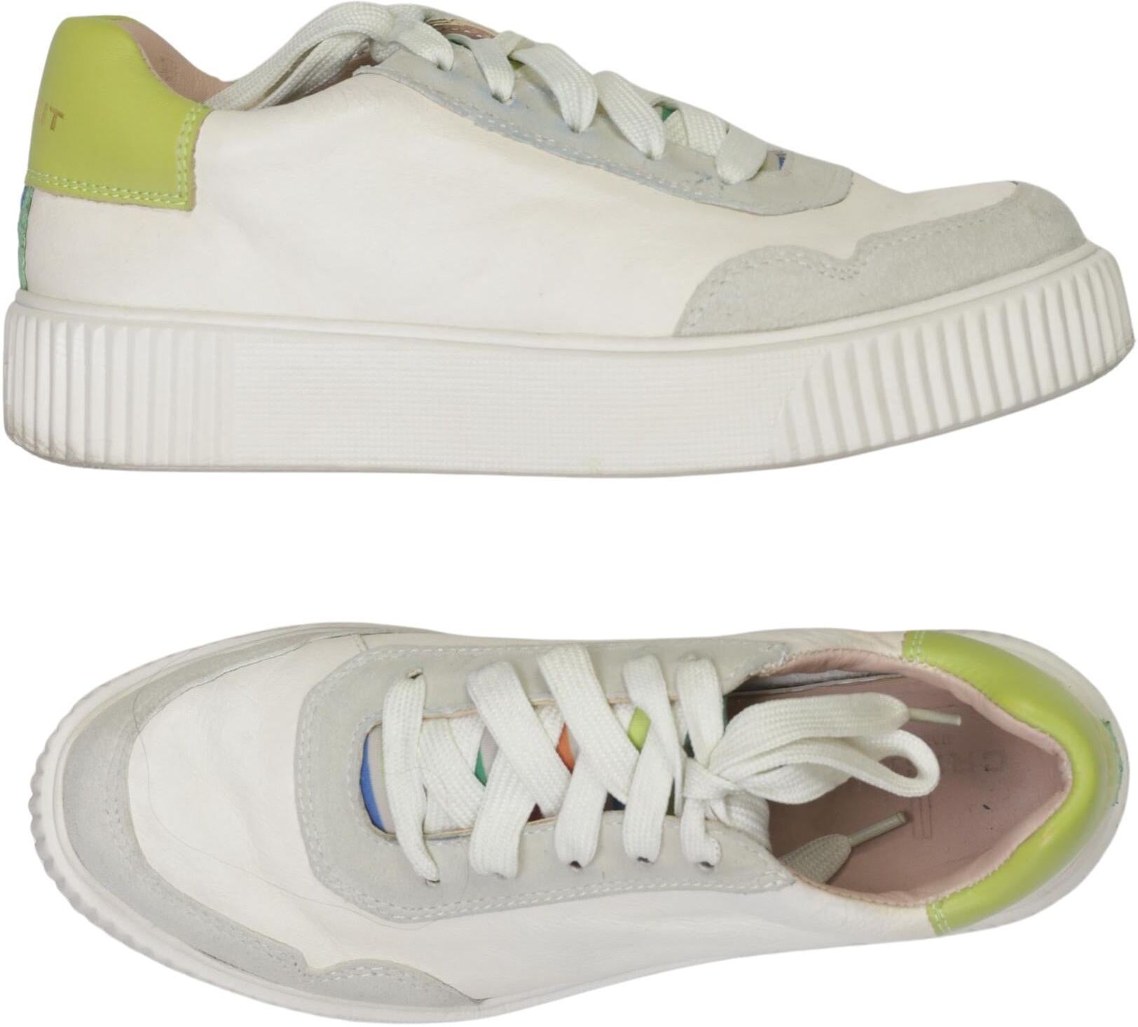 Crick IT Damen Sneaker, Neon, Gr. EU 38, Leder - Second Hand