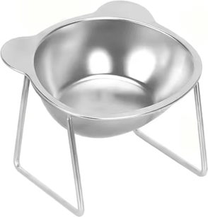 Inspire Curations CozyTilt Elevated Stainless Steel Cat Bowl Set 1pc