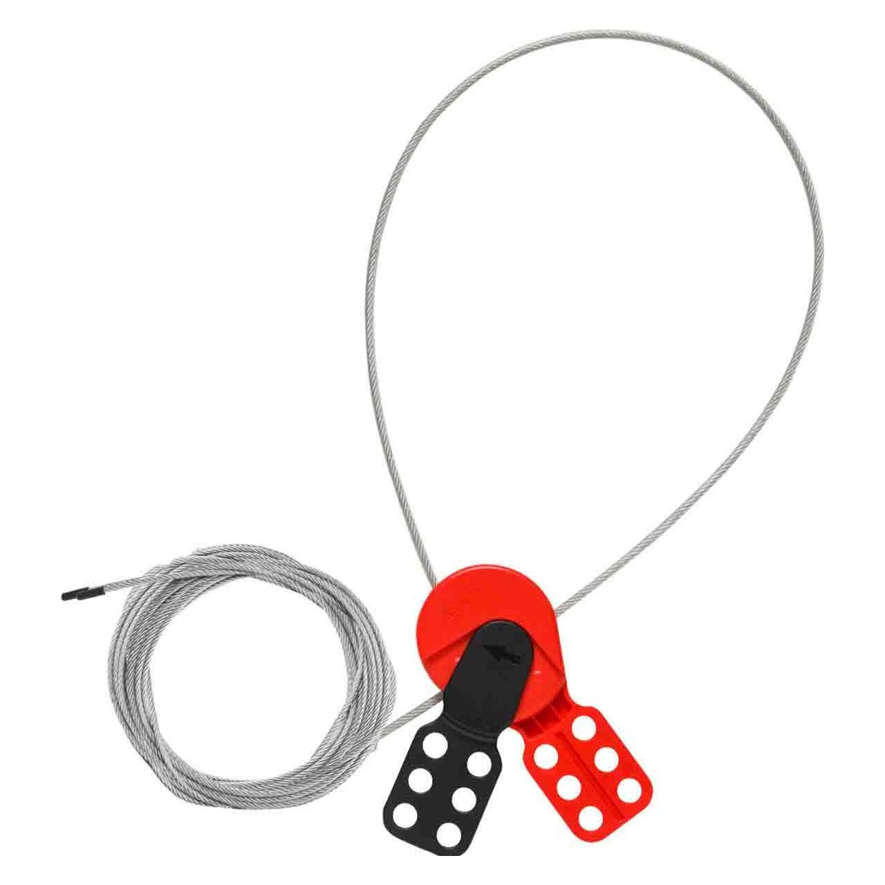 Brady Safelex Universal Kabelverriegelungssystem, mit 5 m transparentes Vinylbeschichtetes Stahl-K (145551)