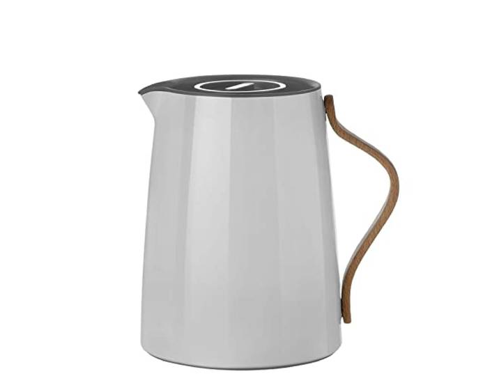 Stelton Emma Théière Isotherme - Théière isolée en plastique avec couvercle - 1 Litre - Gris